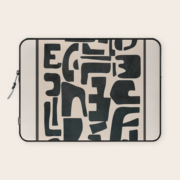 Organic Contemporary Modern Shapes 01 Laptop Sleeve Gallery Image 1