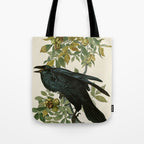 Raven - John James Audubon Birds of America Tote Bag Gallery Image 1