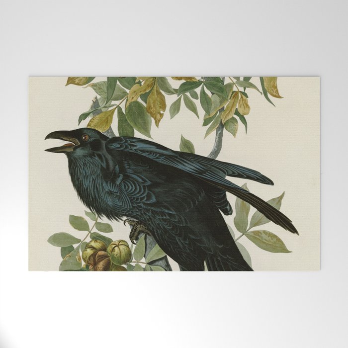 Raven - John James Audubon Birds of America Welcome Mat Gallery Image 1