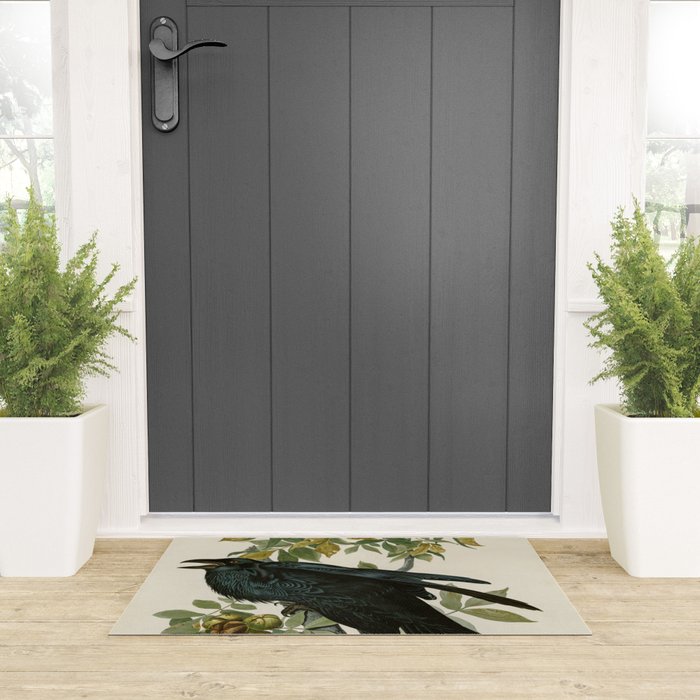 Raven - John James Audubon Birds of America Welcome Mat Gallery Image 3