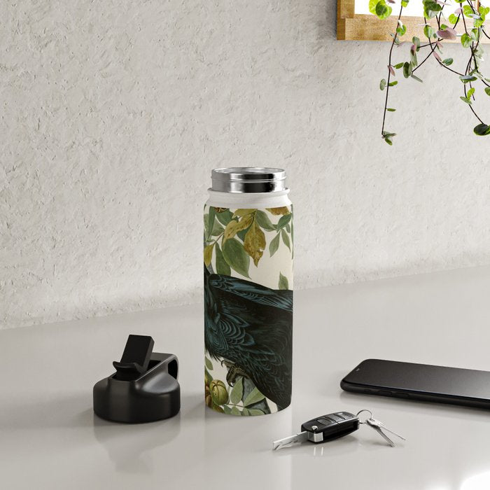 Raven - John James Audubon Birds of America Water Bottle Gallery Image 4