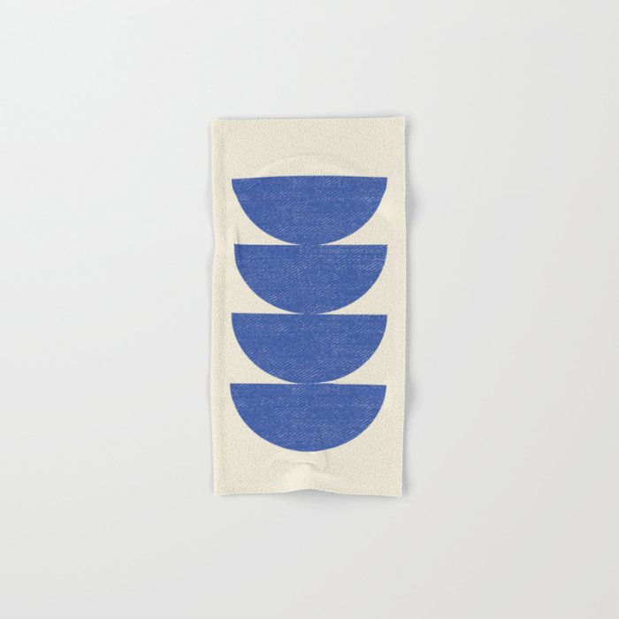 Half Circle 3 - Blue Bath Towel Gallery Image 1