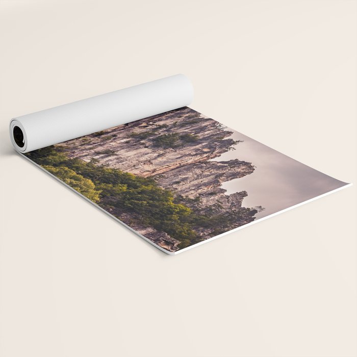 Seneca Rocks State Park West Virginia Landscape Mountains Stormy Yoga Mat Gallery Image 2