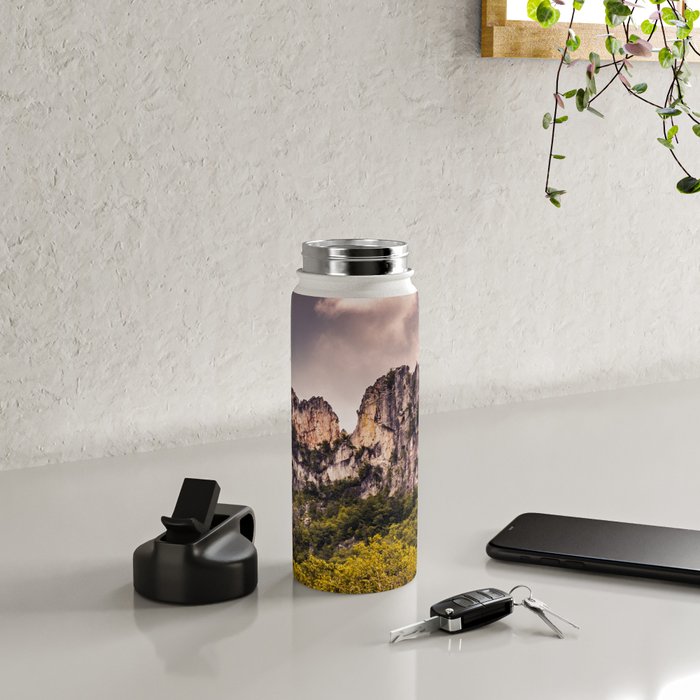 Seneca Rocks State Park West Virginia Landscape Mountains Stormy Water Bottle Gallery Image 4