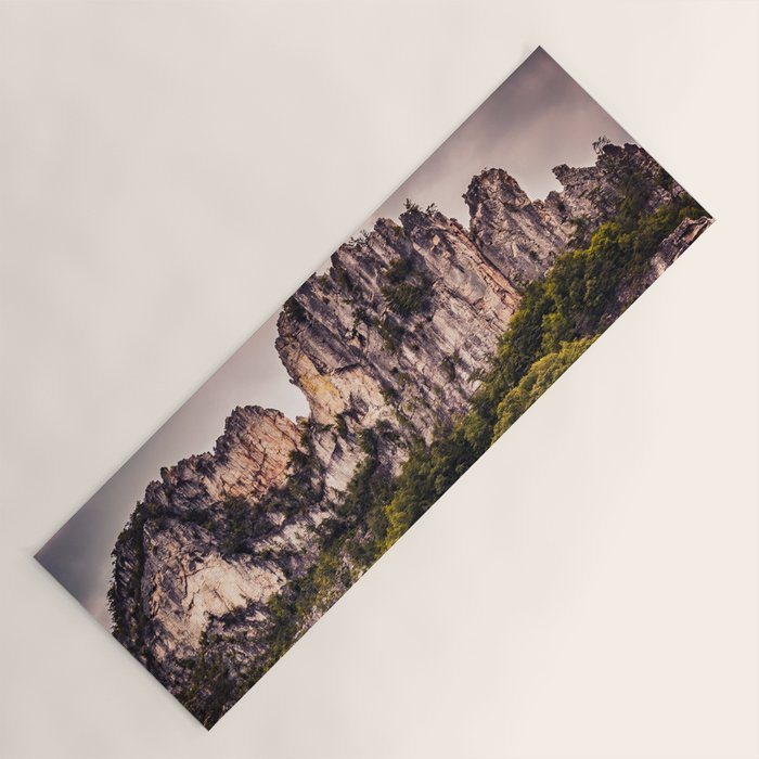 Seneca Rocks State Park West Virginia Landscape Mountains Stormy Yoga Mat Gallery Image 1