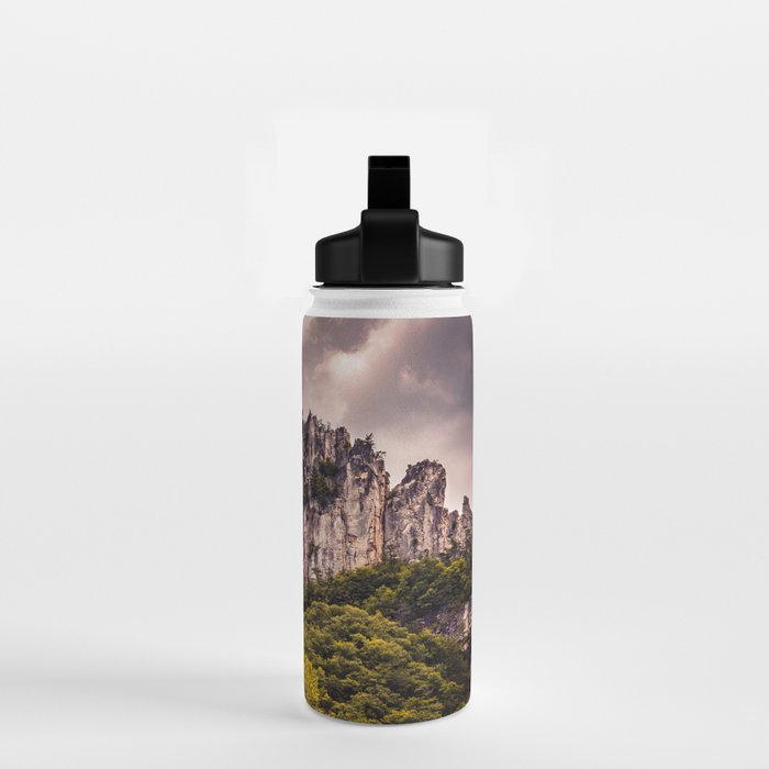 Seneca Rocks State Park West Virginia Landscape Mountains Stormy Water Bottle Gallery Image 2