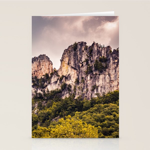 Seneca Rocks State Park West Virginia Landscape Mountains Stormy Stationery Card Gallery Image 2