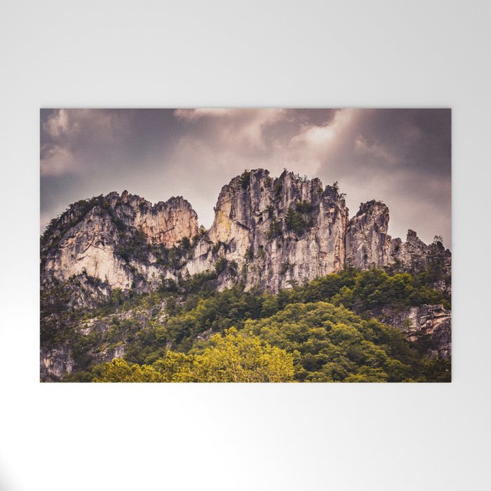 Seneca Rocks State Park West Virginia Landscape Mountains Stormy Welcome Mat Gallery Image 1