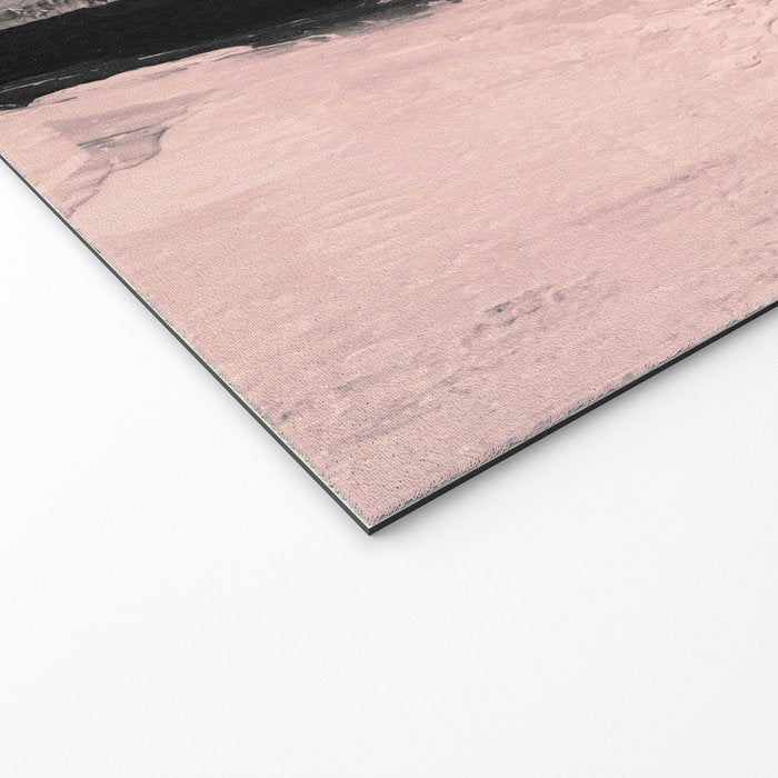 Blush and Black Abstract Art Print Welcome Mat Gallery Image 2