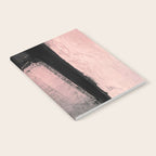 Blush and Black Abstract Art Print Notebook Gallery Image 2