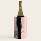 Blush and Black Abstract Art Print Wine Chiller Gallery Image 3