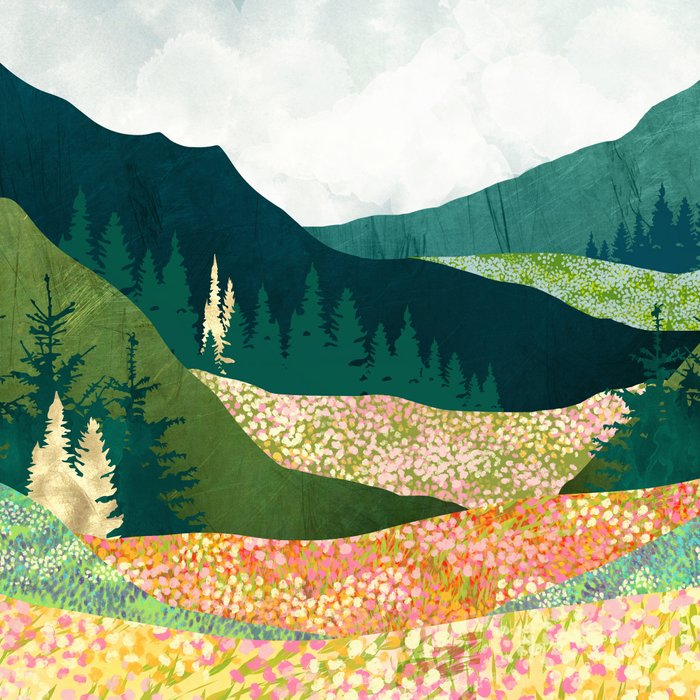 Spring Flower Vista Coffee Mug Gallery Image 2