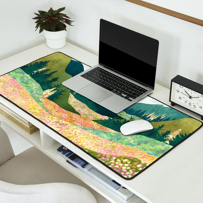Spring Flower Vista Desk Mat Gallery Image 2