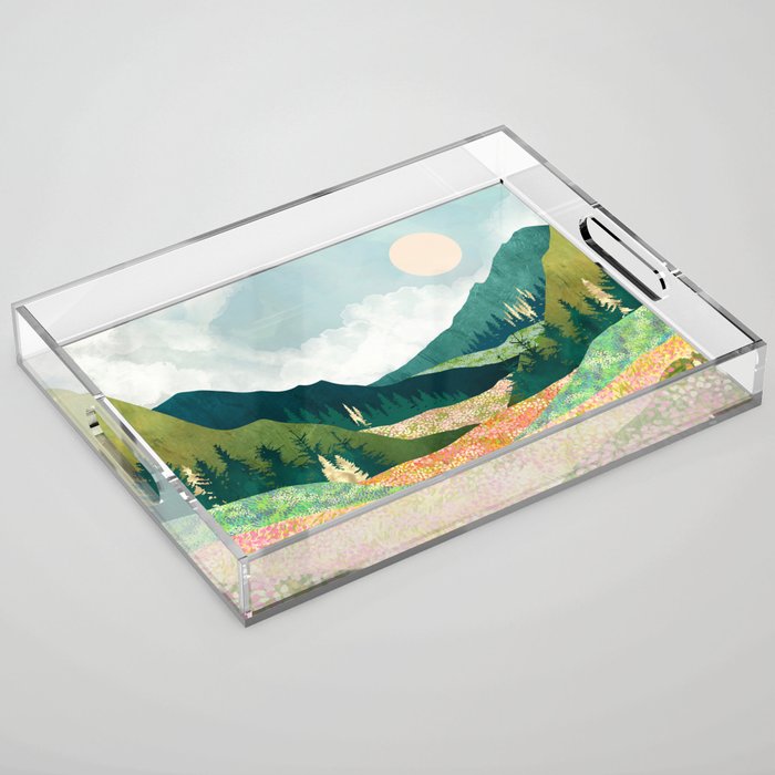 Spring Flower Vista Acrylic Tray Gallery Image 1