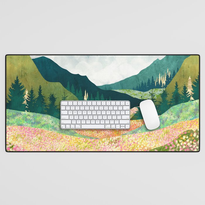Spring Flower Vista Desk Mat Gallery Image 1