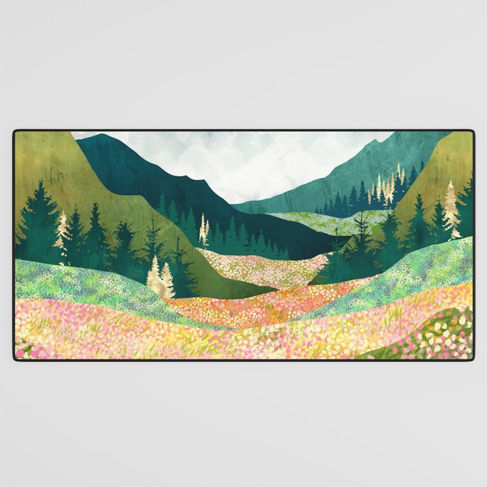 Spring Flower Vista Desk Mat Gallery Image 3