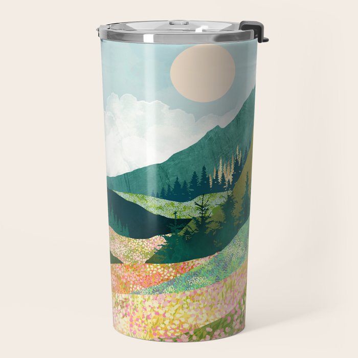 Spring Flower Vista Travel Mug Gallery Image 2
