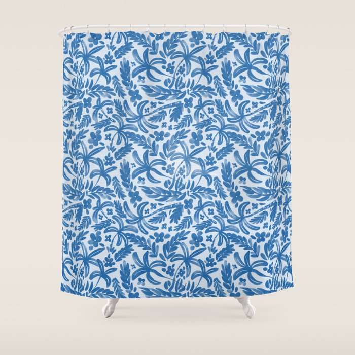Tropical Palms Breeze Shower Curtain Gallery Image 1