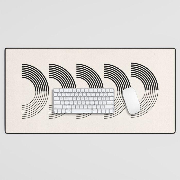 Black Rainbows Desk Mat Gallery Image 1