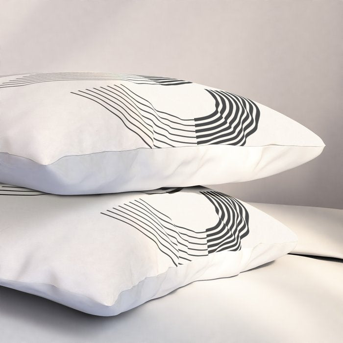 Black Rainbows Pillow Sham Gallery Image 3