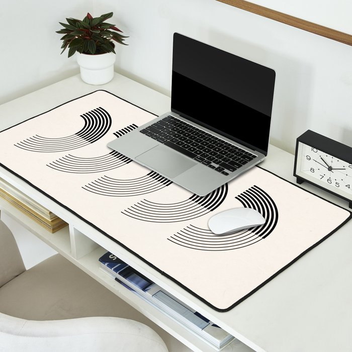 Black Rainbows Desk Mat Gallery Image 2