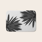 Agave Cactus Black & White Bath Mat Gallery Image 1