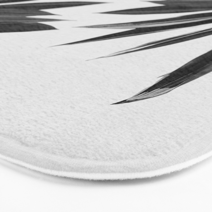 Agave Cactus Black & White Bath Mat Gallery Image 3