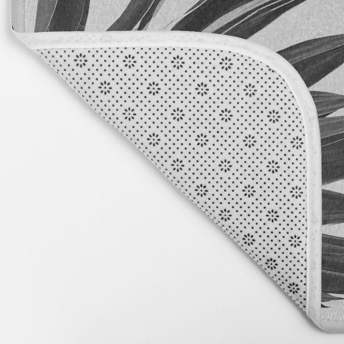 Agave Cactus Black & White Bath Mat Gallery Image 2