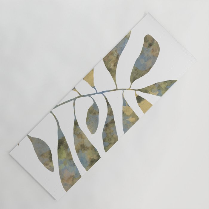 Silhouette plant acrylic Yoga Mat Gallery Image 1