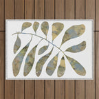 Silhouette plant acrylic Outdoor Rug Gallery Image 1