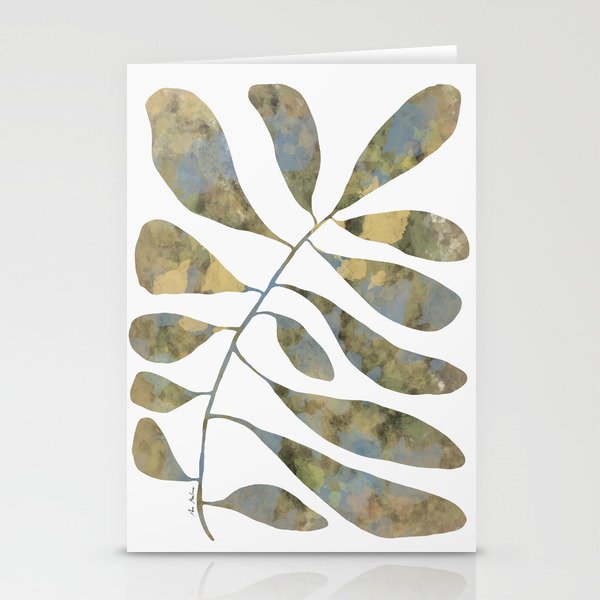 Silhouette plant acrylic Stationery Card Gallery Image 2