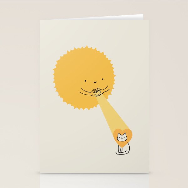 Love keeps the heart warm Stationery Card Gallery Image 2