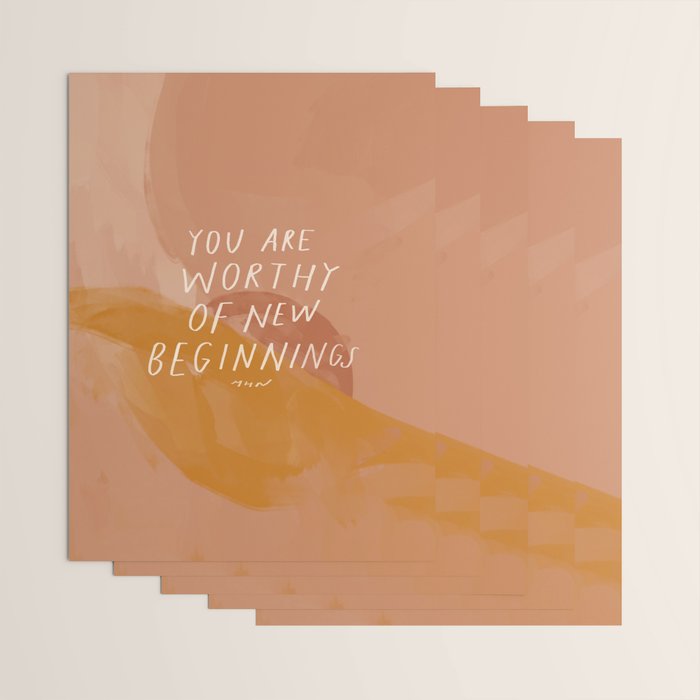 Worthy of New Beginnings  Wrapping Paper Gallery Image 3