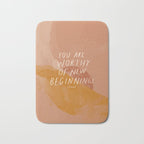 Worthy of New Beginnings  Bath Mat Gallery Image 1