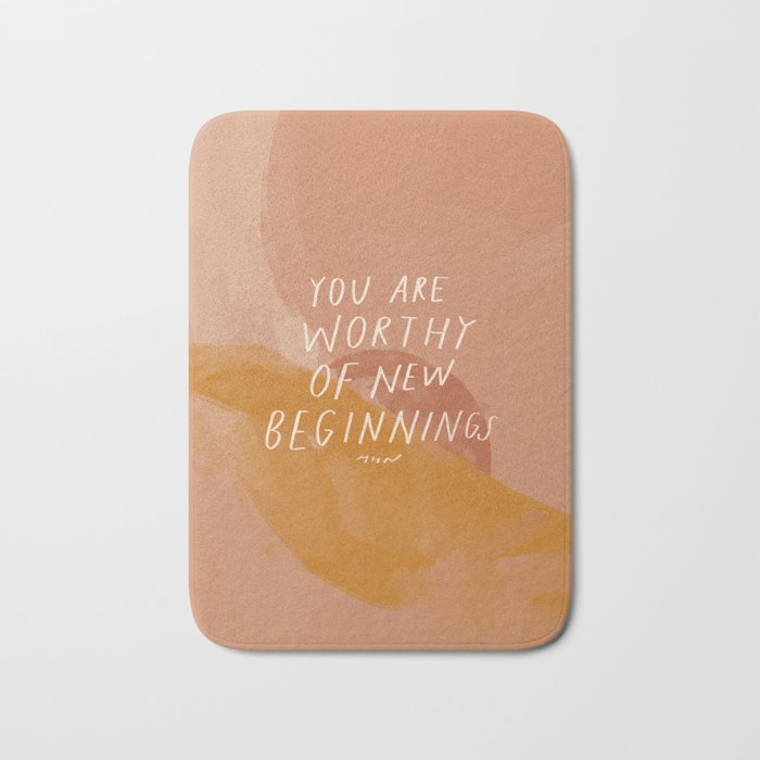 Worthy of New Beginnings  Bath Mat Gallery Image 1