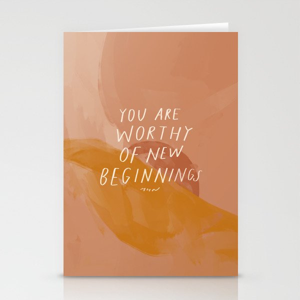 Worthy of New Beginnings  Stationery Card Gallery Image 1