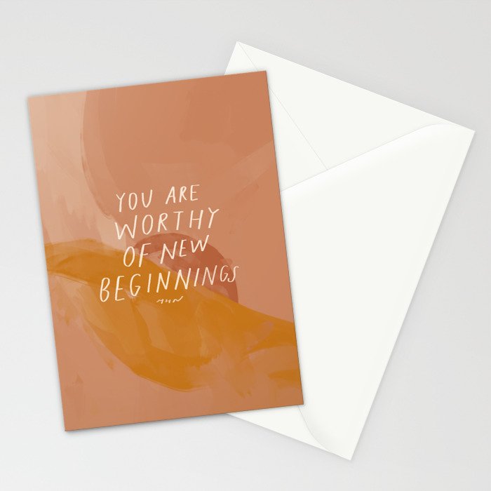 Worthy of New Beginnings  Stationery Card Gallery Image 2