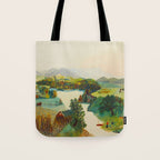 Anna Mary Robertson 'Grandma' Moses Upper Cambridge Valley American Folk Art Tote Bag Gallery Image 1