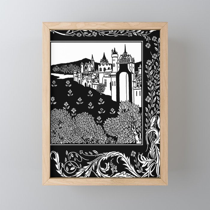 âRiding Out From The Abbeyâ by Aubrey Beardsley Mini Art Print Gallery Image 1