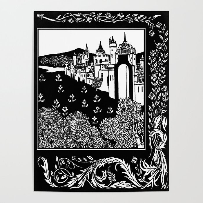 âRiding Out From The Abbeyâ by Aubrey Beardsley Poster Gallery Image 4