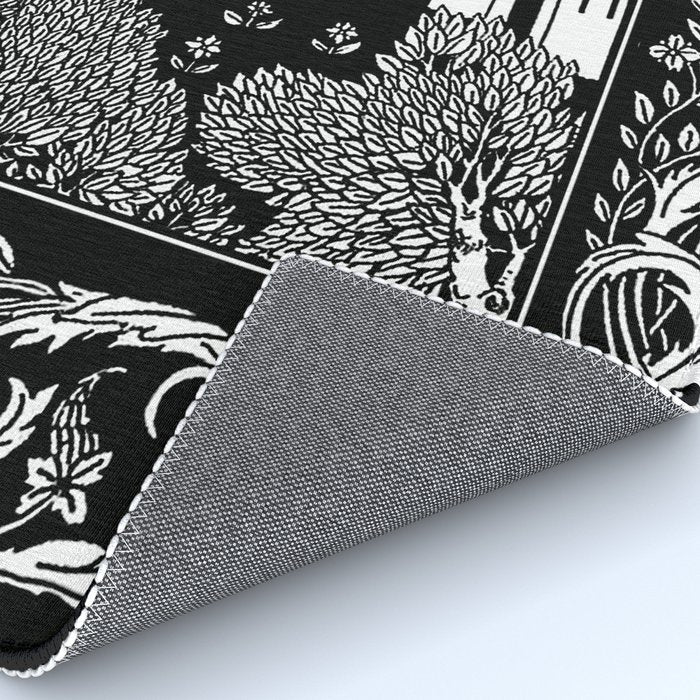 âRiding Out From The Abbeyâ by Aubrey Beardsley Rug Gallery Image 4