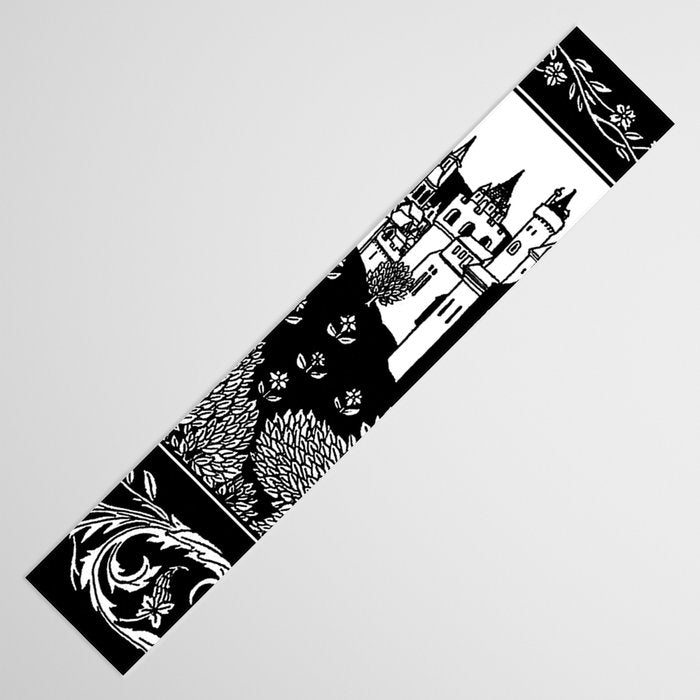 âRiding Out From The Abbeyâ by Aubrey Beardsley Table Runner Gallery Image 3