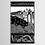 âRiding Out From The Abbeyâ by Aubrey Beardsley Tablecloth Gallery Image 2