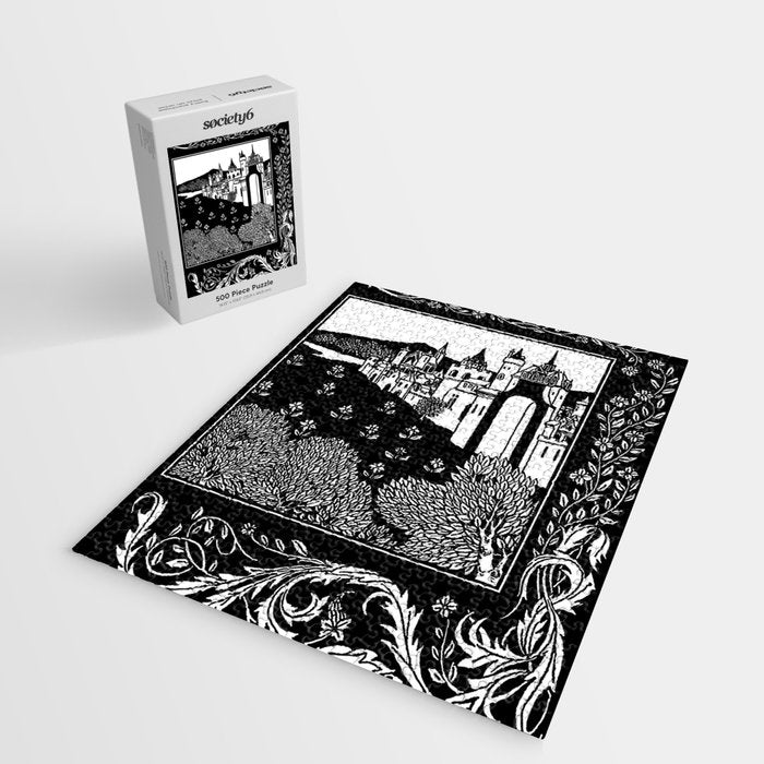 âRiding Out From The Abbeyâ by Aubrey Beardsley Jigsaw Puzzle Gallery Image 2