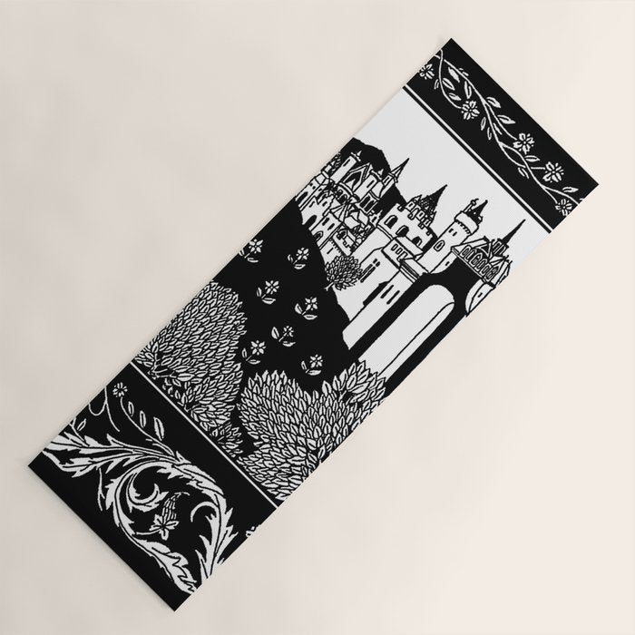 âRiding Out From The Abbeyâ by Aubrey Beardsley Yoga Mat Gallery Image 1