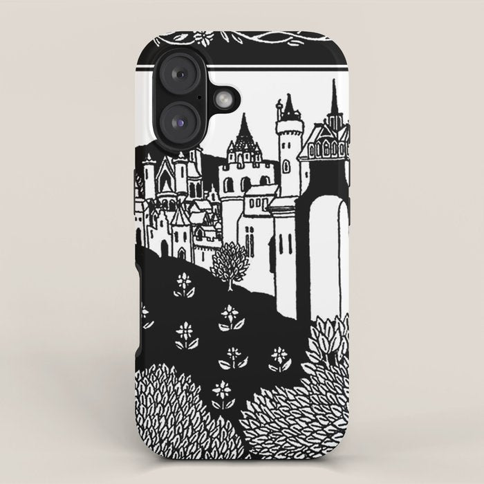 âRiding Out From The Abbeyâ by Aubrey Beardsley iPhone Case Gallery Image 1