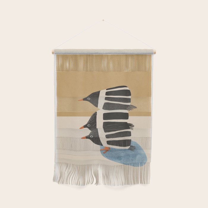 Minimal Penguin Stack Wall Hanging Gallery Image 1