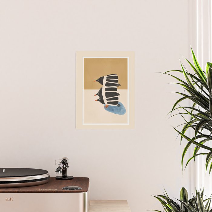 Minimal Penguin Stack Poster Gallery Image 2