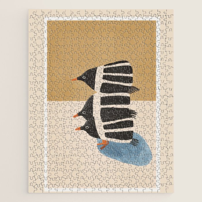 Minimal Penguin Stack Jigsaw Puzzle Gallery Image 1