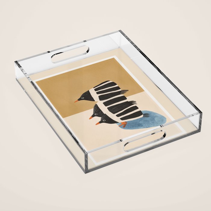 Minimal Penguin Stack Acrylic Tray Gallery Image 1